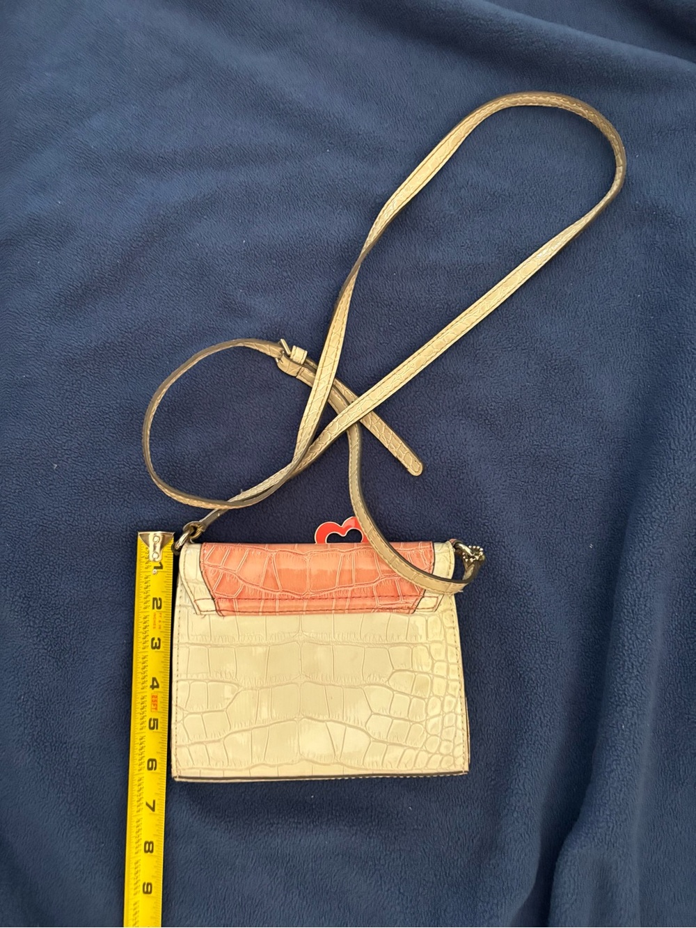 GUESS Kora Tri Toned Crocodile Embossed Crossbody - Picture 3 of 5